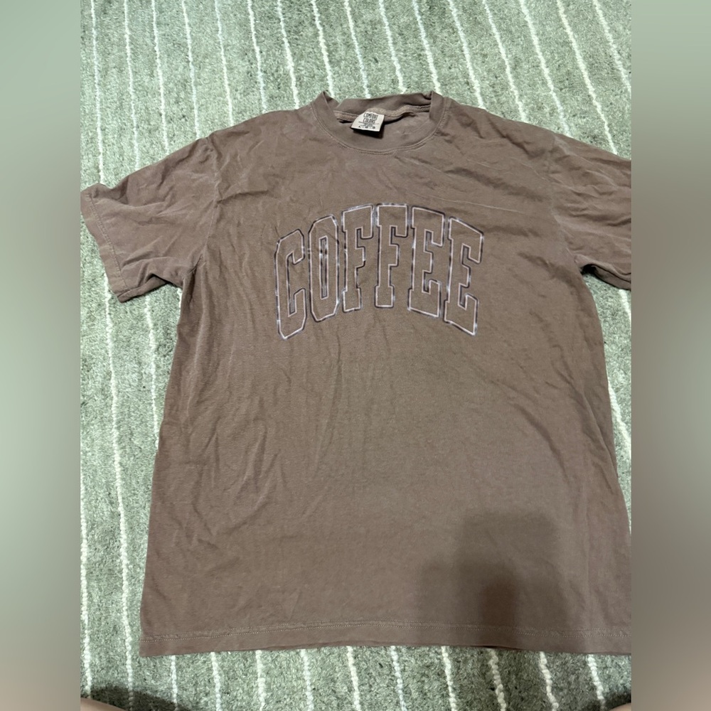 Comfort colors coffee tee